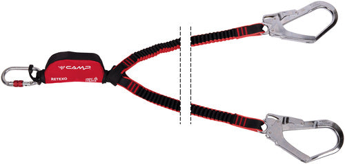 Retexo Rewind Double - Y Verbindungsmittel mit Bandfalldämpfer