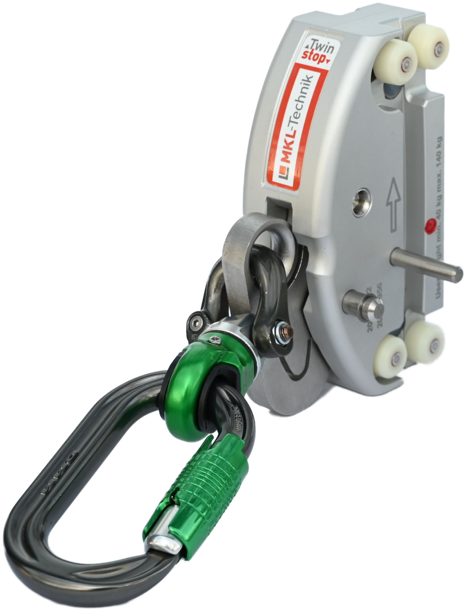 Twinstop Steigschutzläufer - mitlaufendes Auffanggerät