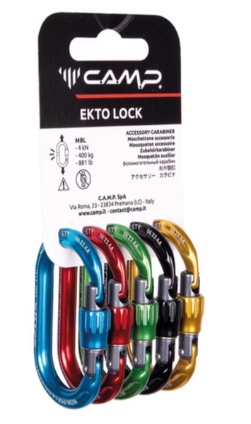 Materialkarabiner EKTO LOCK 5er Pack