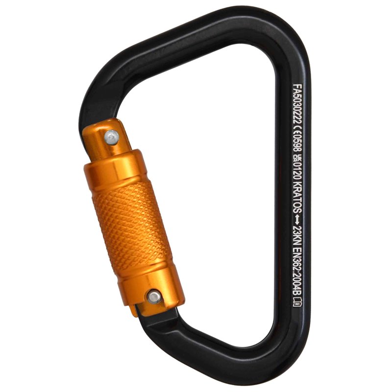 Kratos Aluminiumkarabiner mit Triple-Lock