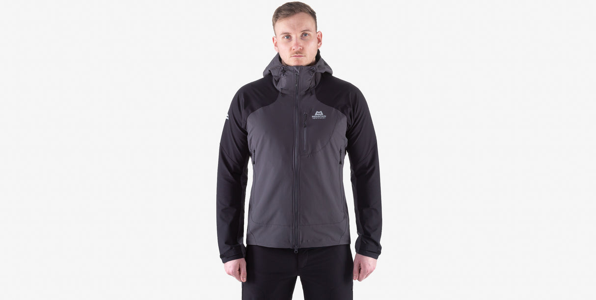 Frontier Hooded Jacket, ombre blue/cosmos, Softshelljacke