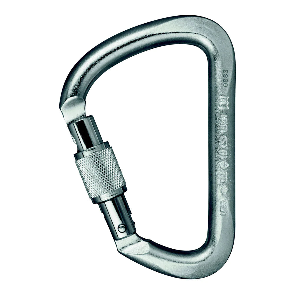 D Steel Screw - Stahlkarabiner