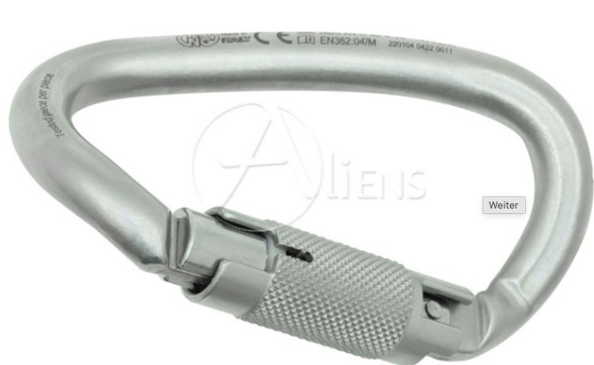 Stahlkarabiner Ovalone DNA TriLock