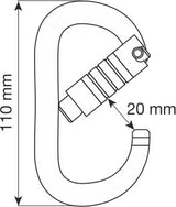 Oval XL 3Lock - Karabiner