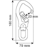 Alu Hook 3Lock - Swivel