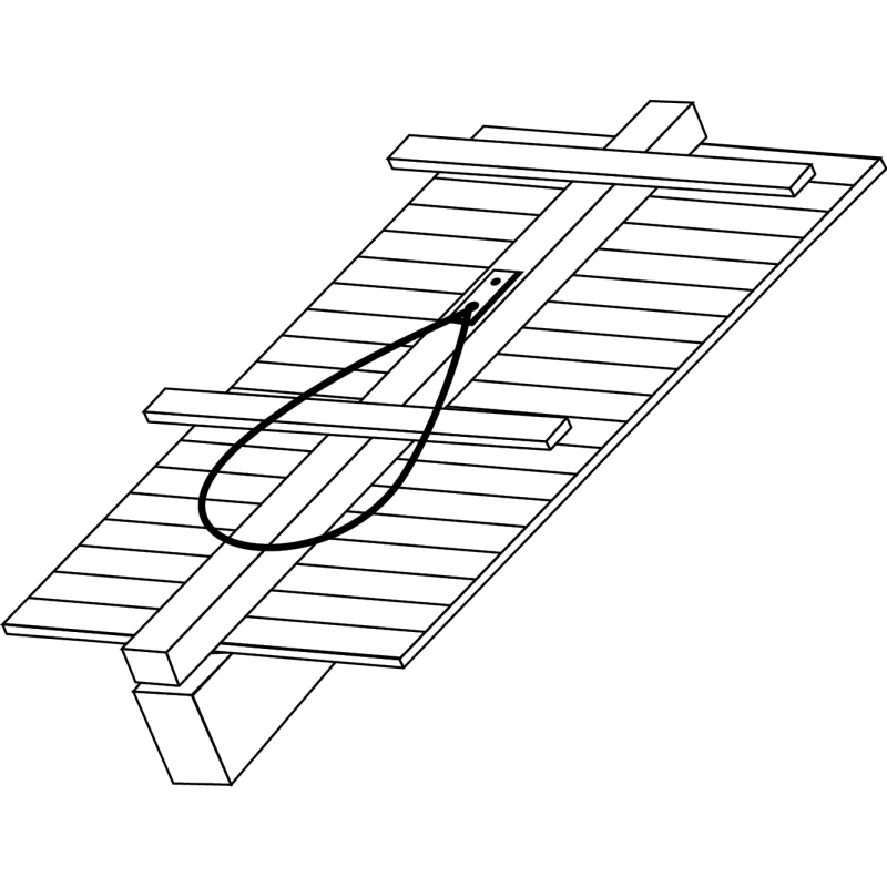 Anschlagpunkt für Dachziegel